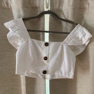 Caitlin Covington Pink Lily Wilmington crop top